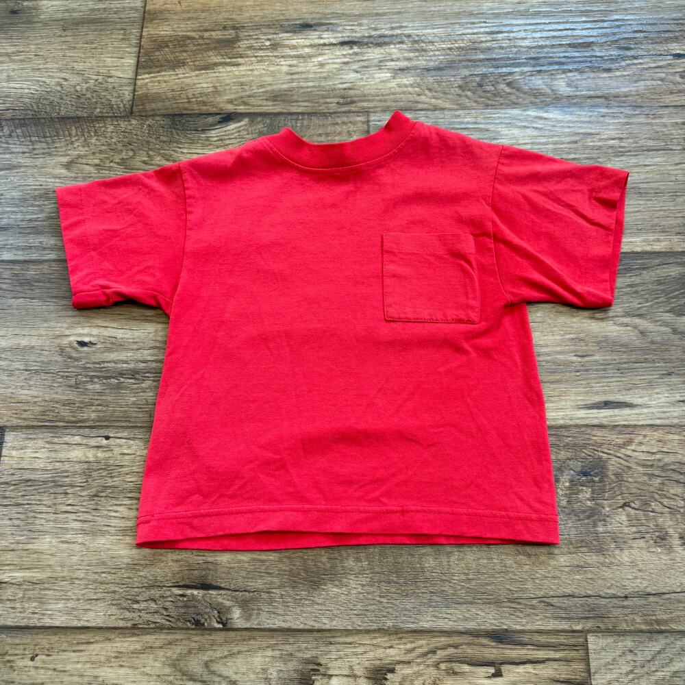 Vintage 80s McDonald's McKids Red Pocket Tee Shirt